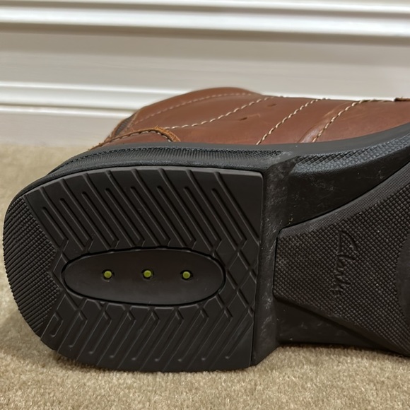 Men’s Size 11.5 M Clark’s Wave Brown Leather Boots - Picture 10 of 13